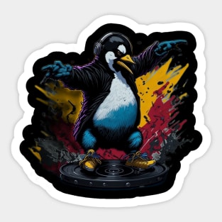 Penguin hip-hop Sticker